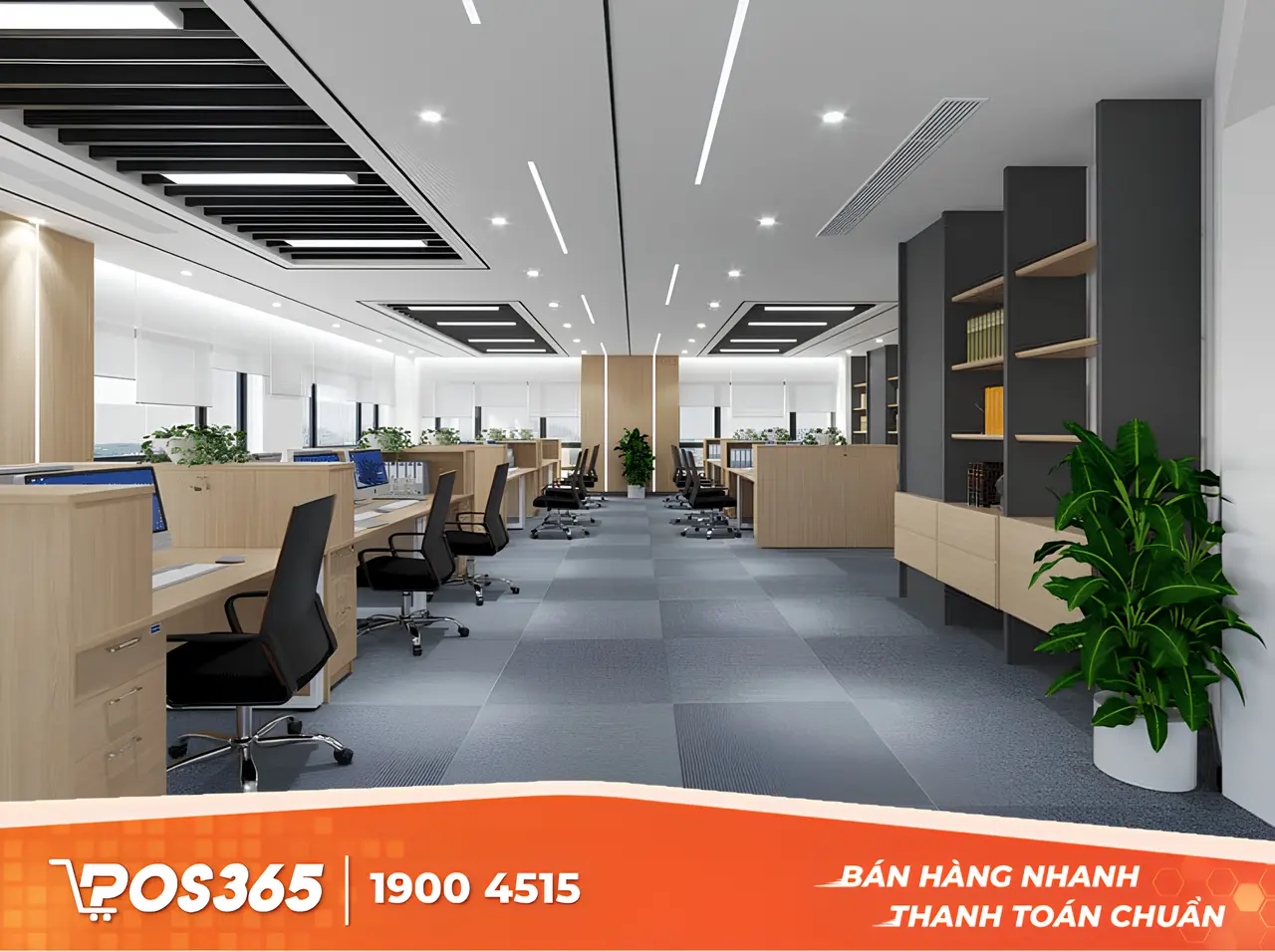 Mẫu thiết kế cho văn phòng tầm trung (50m2 - 150m2)