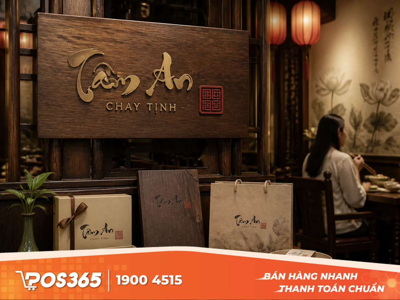 Mẫu thiết kế logo kết hợp nghệ thuật chữ và dấu triện Á Đông