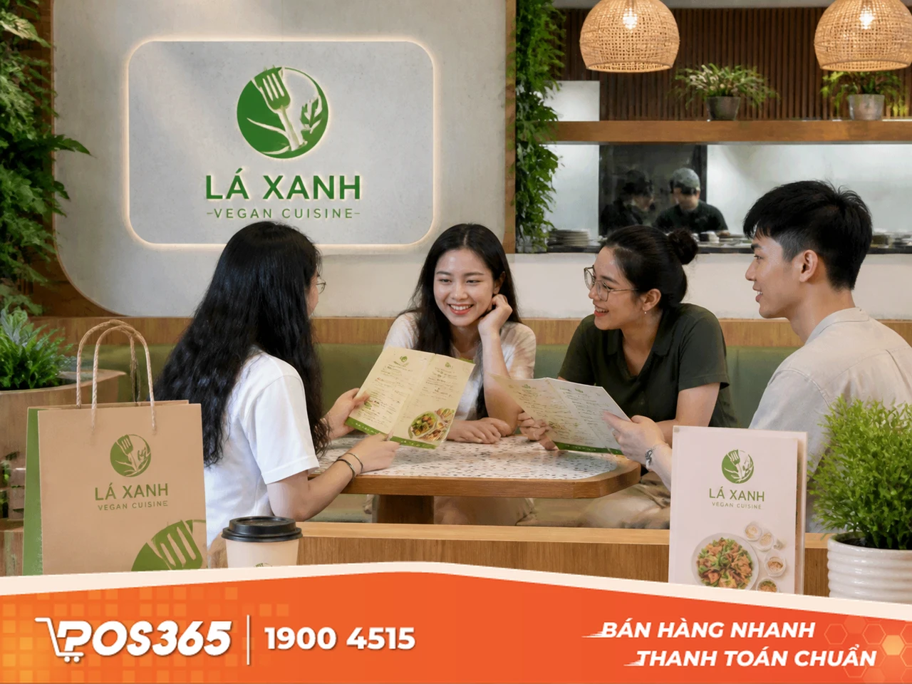 Mẫu thiết kế logo sử dụng hình ảnh chiếc lá cách điệu