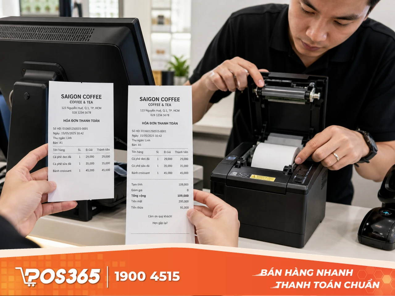 Máy in bill không in được hết hóa đơn (bị cắt ngang)