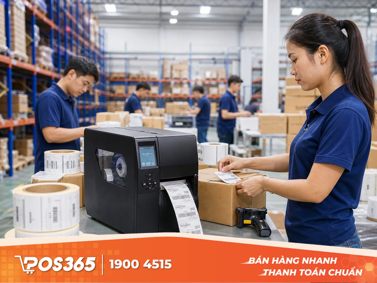 Máy in Godex G500 hoạt động bền bỉ liên tục