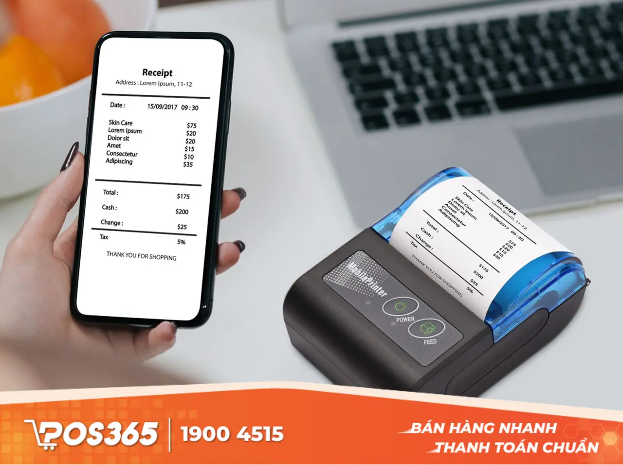 Máy in hóa đơn mini kết nối điện thoại là gì? Ưu điểm vượt trội