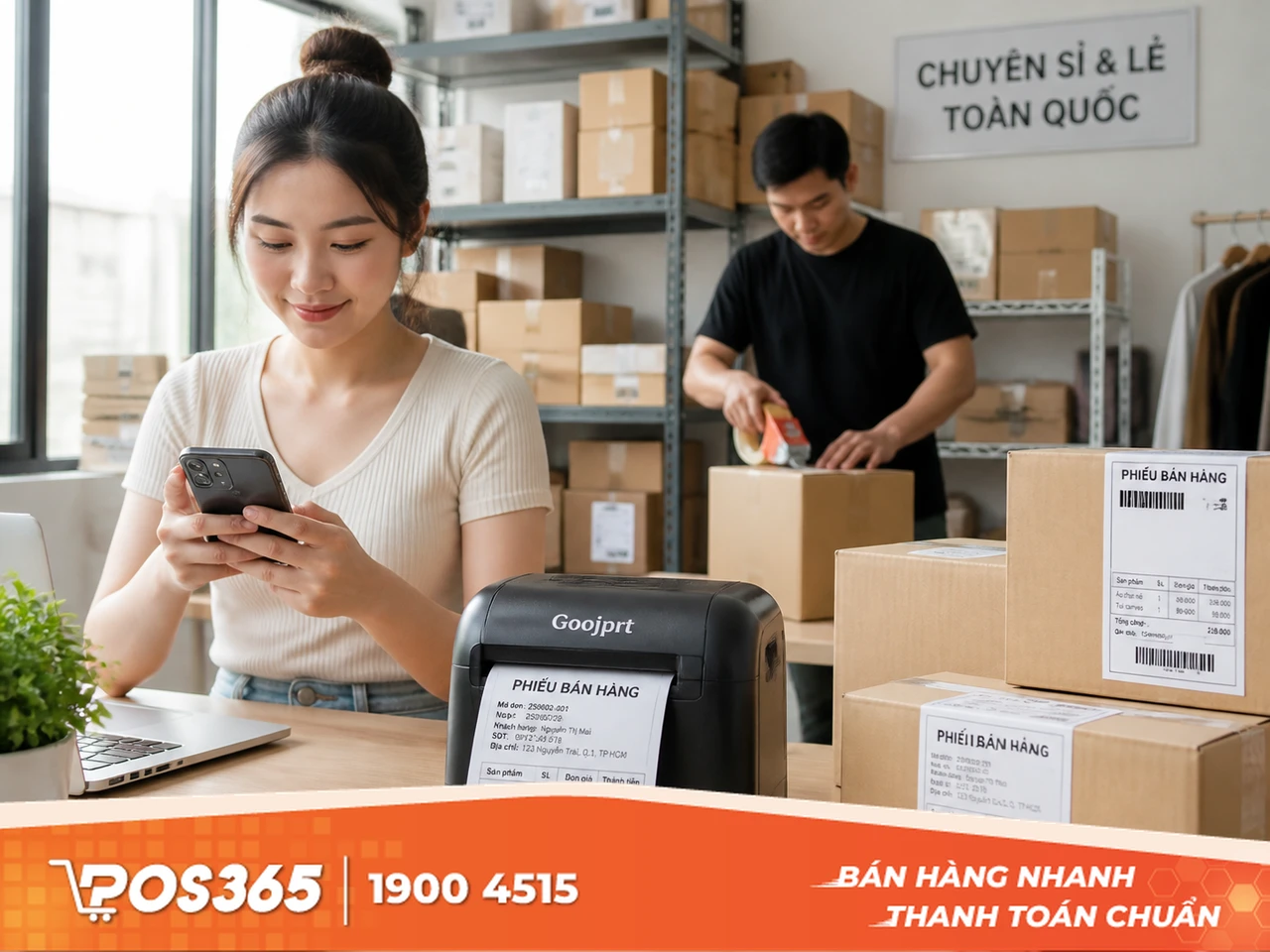 Máy in nhiệt bluetooth Goojprt PT-210