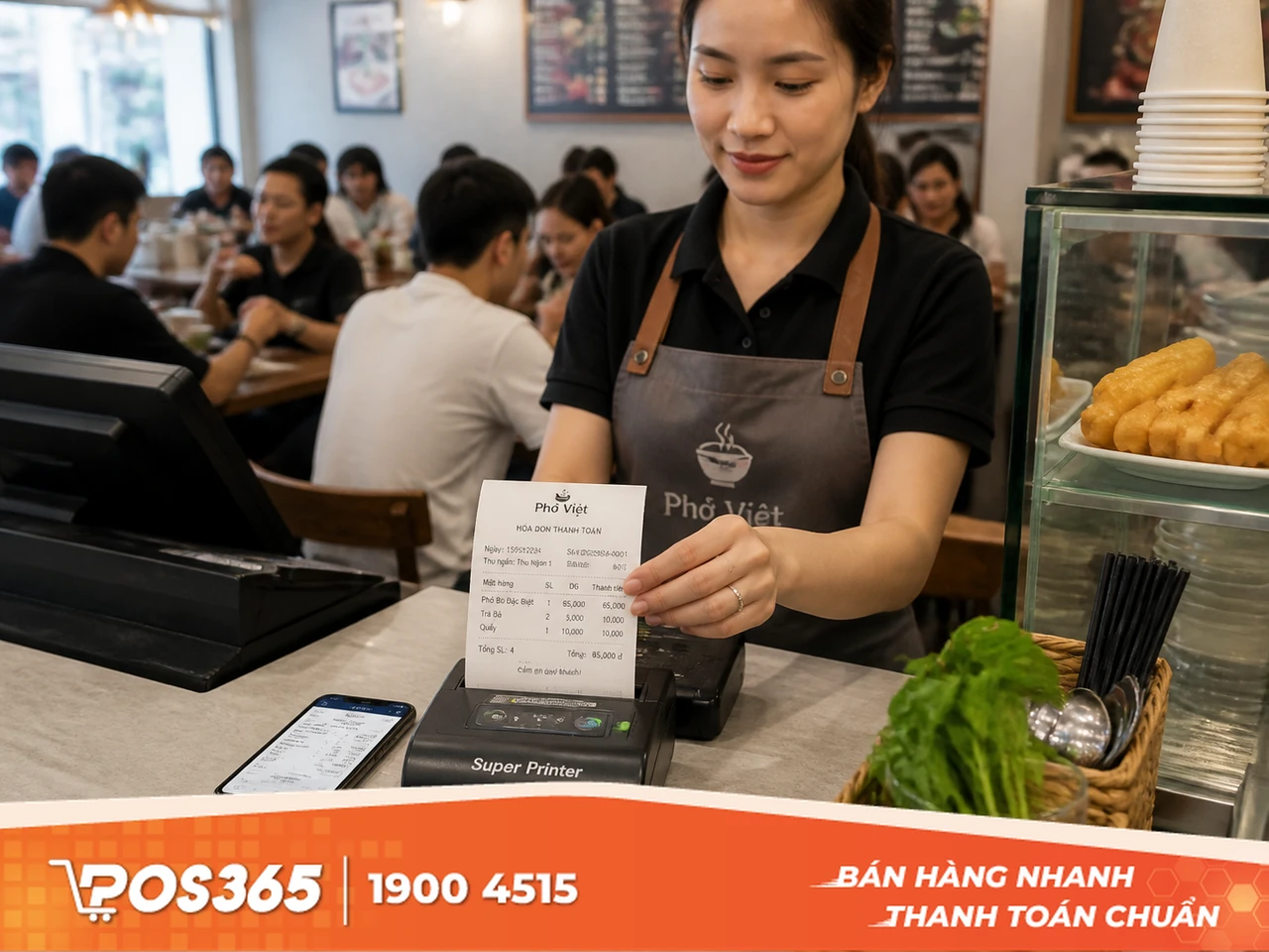 Máy in nhiệt bluetooth Super Printer 80mm