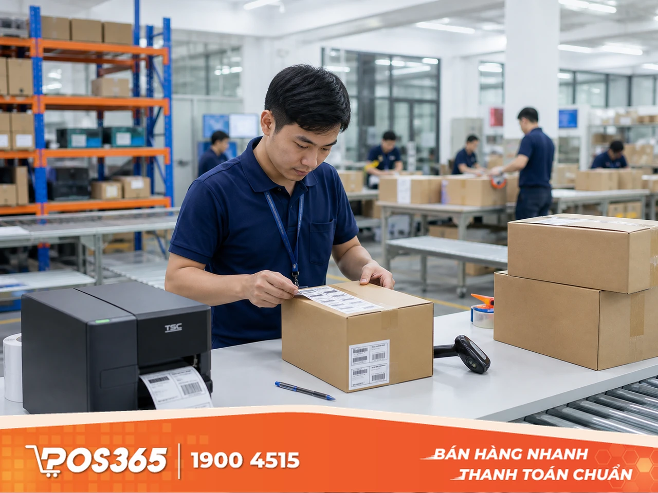 Máy in TSC TE200 vận hành êm ái và mạnh mẽ