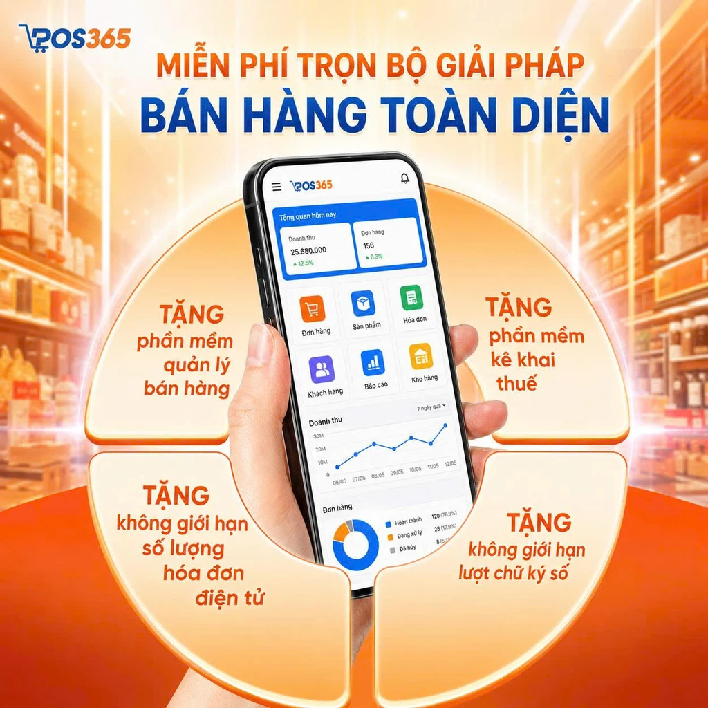 POS365 - Tặng miễn ph&iacute; bộ phần mềm b&aacute;n h&agrave;ng đến hết 2028