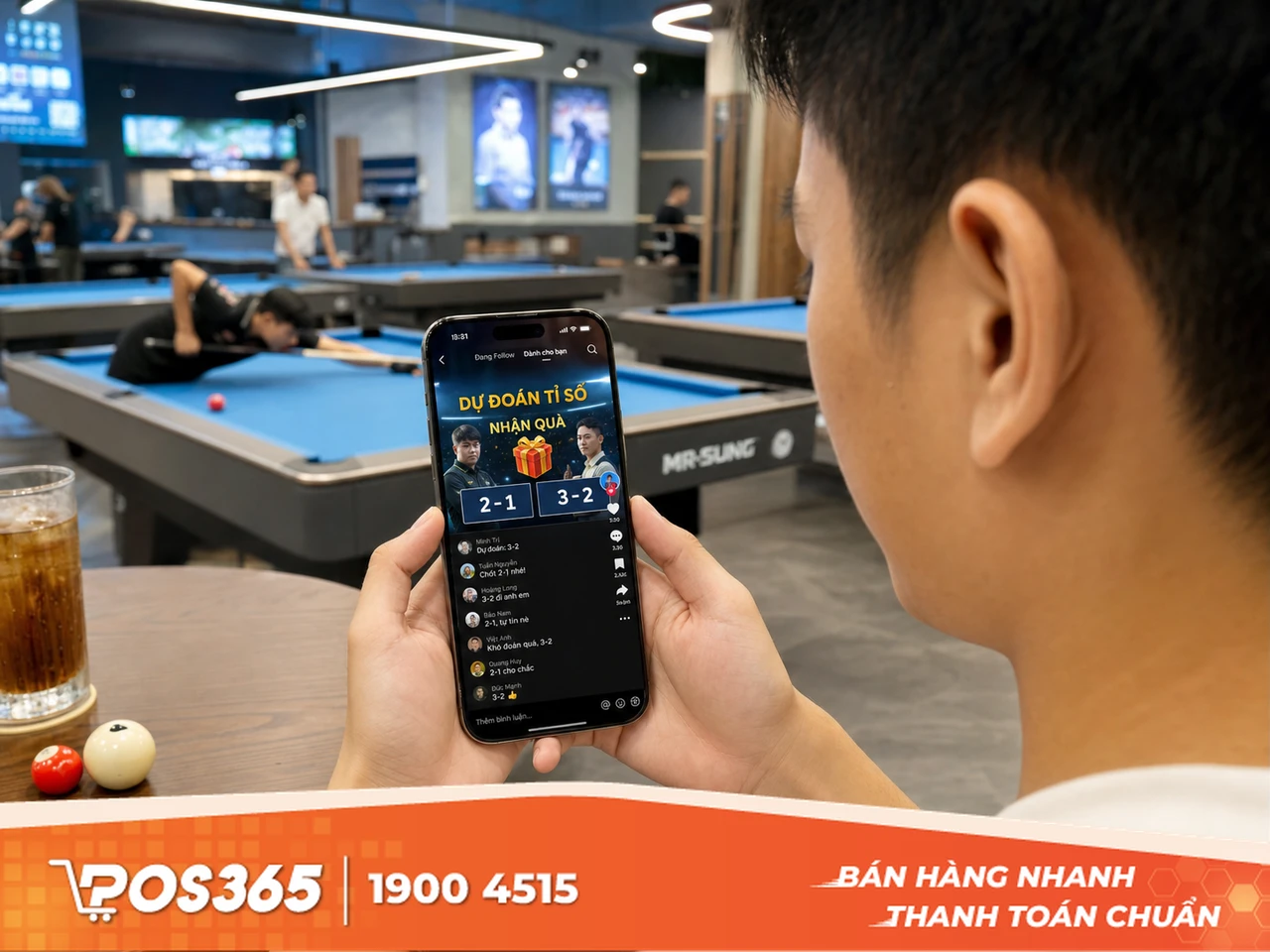 Mini-game dự đo&aacute;n tỉ số giải đấu bida nhận qu&agrave; tặng