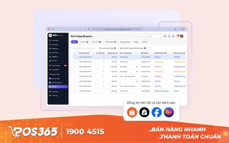 MISA eShop - Quản l&yacute; b&aacute;n h&agrave;ng theo m&ocirc; h&igrave;nh chuy&ecirc;n ng&agrave;nh