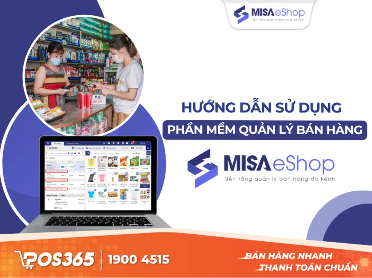 MISA eShop - Điểm mạnh ở báo cáo tài chính và dòng tiền