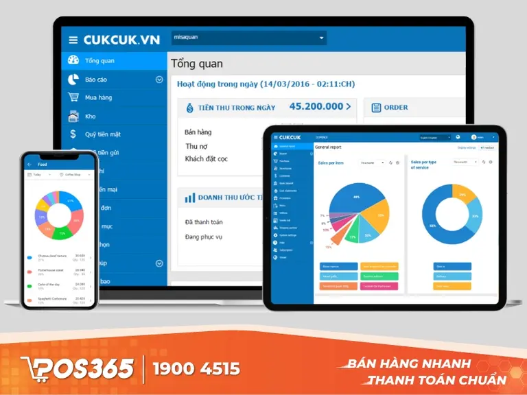 App quản l&yacute; b&aacute;n h&agrave;ng chuỗi quy m&ocirc; lớn CukCuk (MISA)