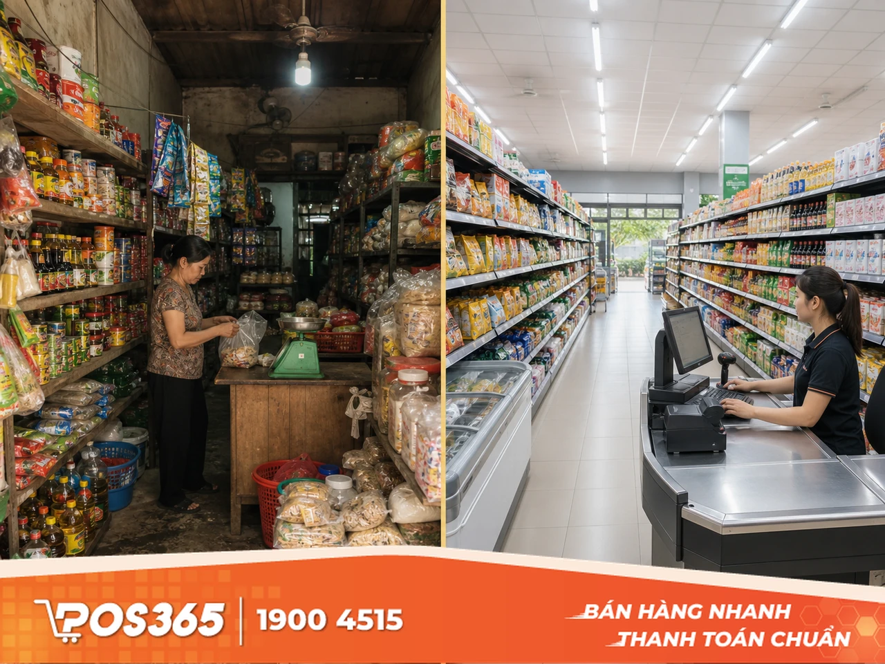 Mở cửa hàng tạp hóa, siêu thị mini tự chọn