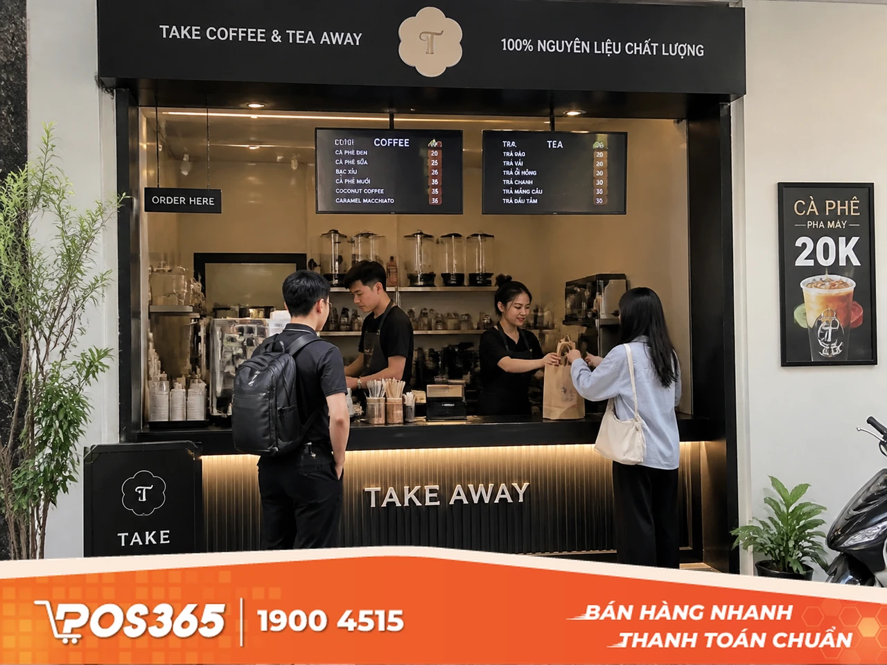 Mô hình F&B đồ uống mang đi