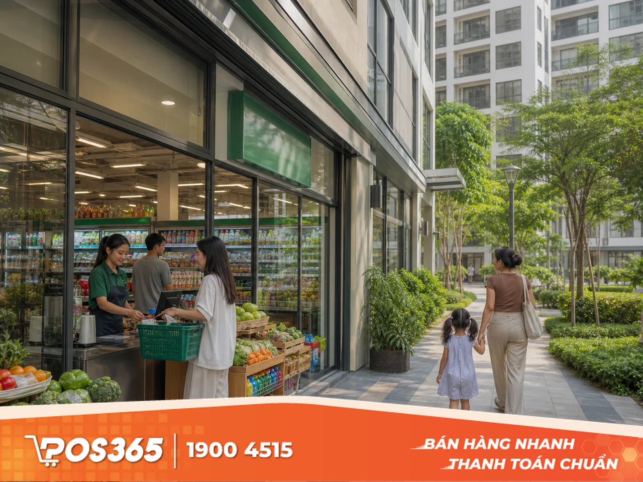 Mô hình trạm tiện ích phục vụ khu chung cư