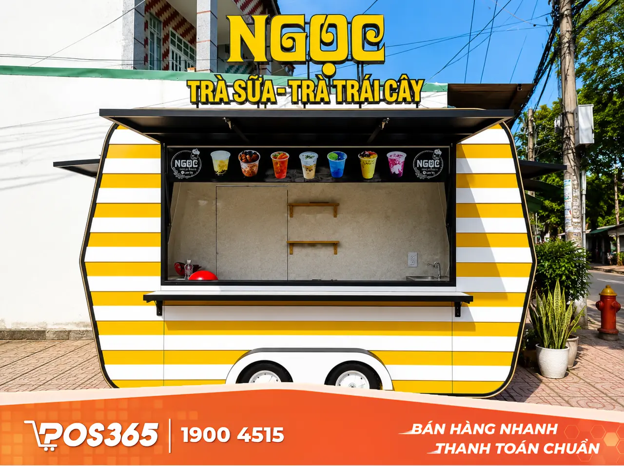 Mô hình xe đẩy / Kiosk lưu động