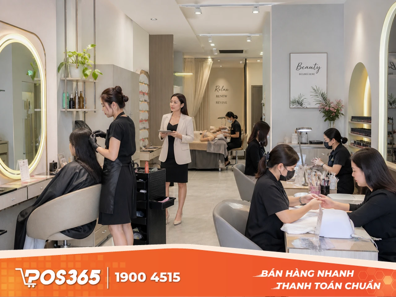 Mở tiệm spa, salon t&oacute;c v&agrave; nail chuy&ecirc;n nghiệp