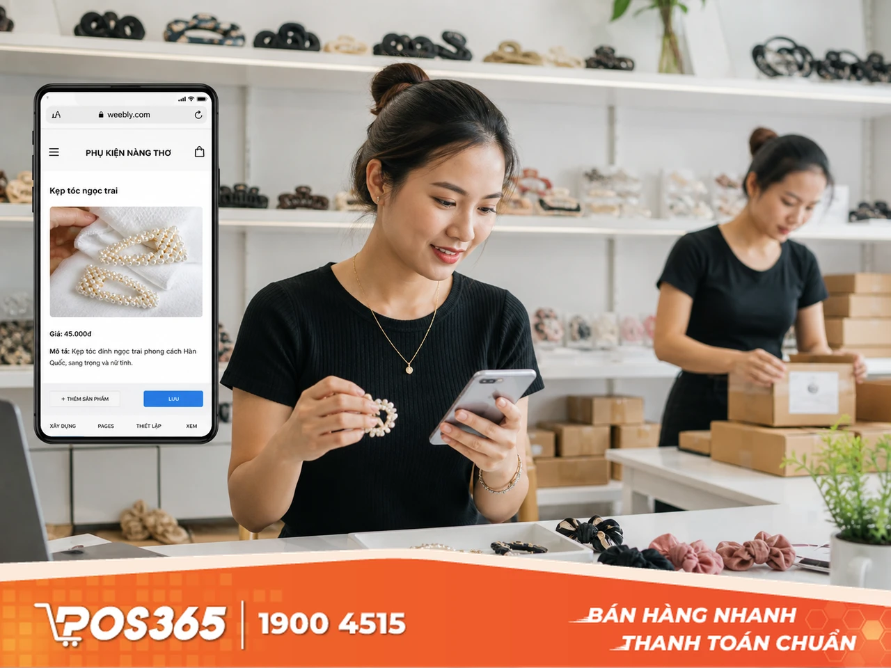 Nền tảng Weebly - Kéo thả mượt mà, tập trung bán hàng