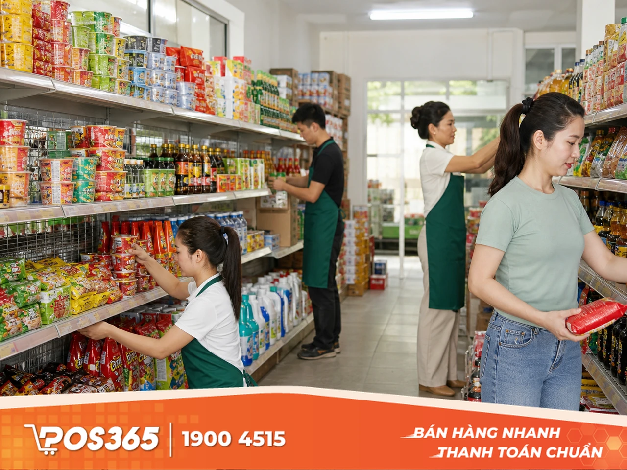 Nghệ thuật sắp xếp kệ hàng kích thích mua chéo