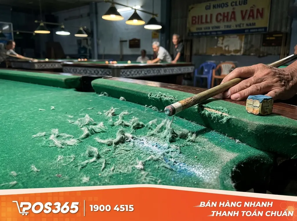 Nguy&ecirc;n nh&acirc;n khiến vải nỉ b&agrave;n bida nhanh x&ugrave; l&ocirc;ng v&agrave; hao m&ograve;n