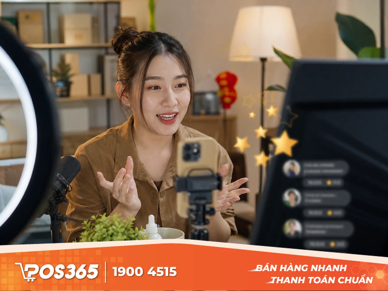 Nhận Sao từ người hâm mộ qua Livestream