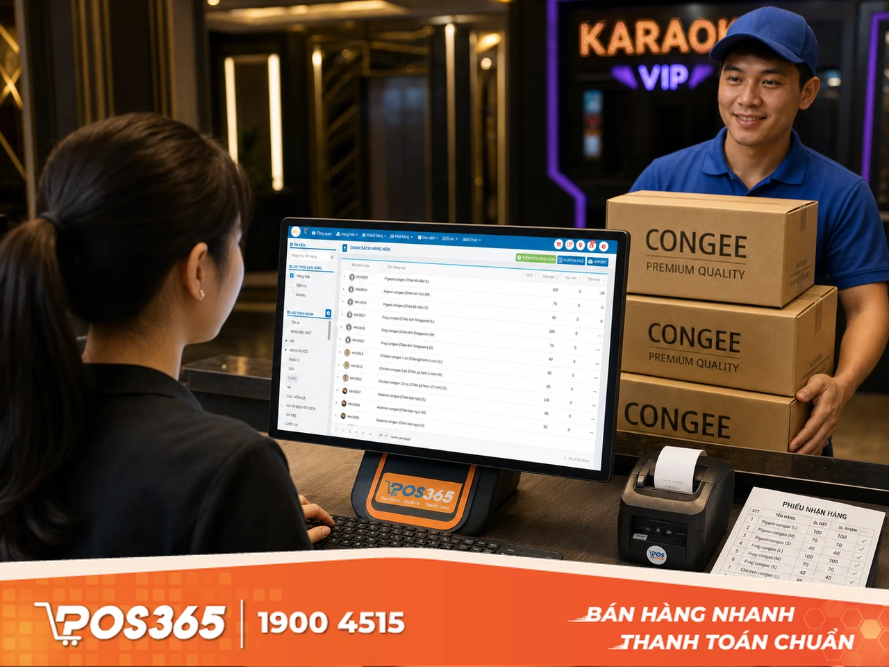 Nhập kho thực tế lên hệ thống phần mềm ngay lập tức