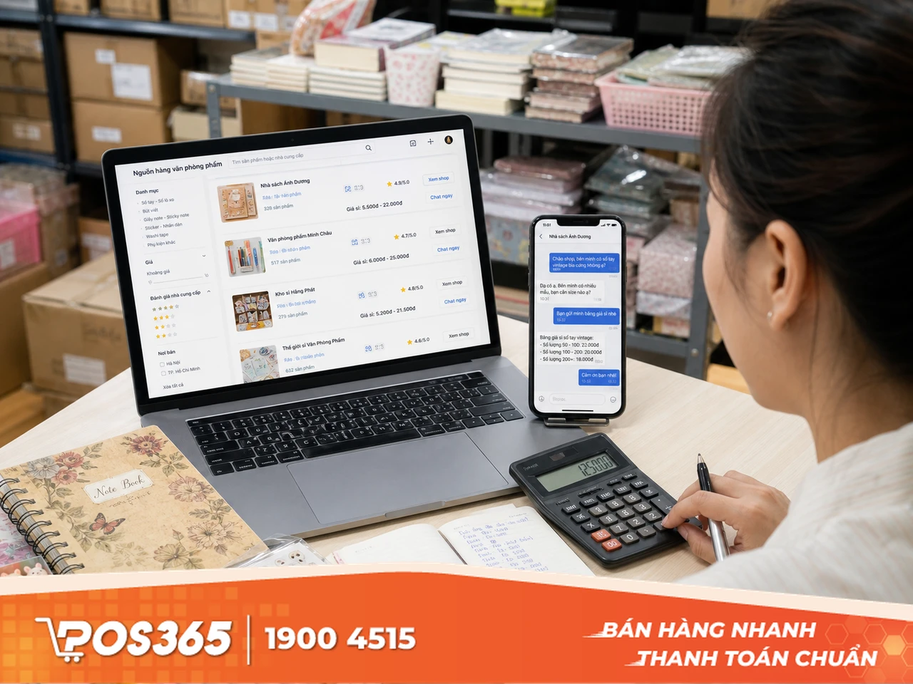 Nhập nguồn sỉ văn ph&ograve;ng phẩm tr&ecirc;n Thương mại điện tử