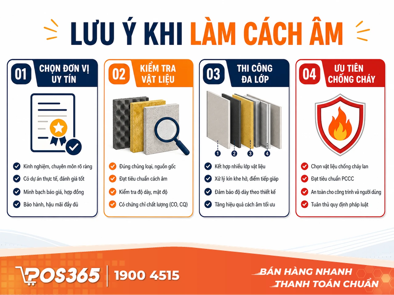 Những lưu ý để không mắc sai lầm khi làm cách âm