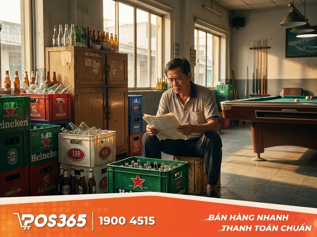 Những rủi ro mất tiền cọc vỏ két bia thường gặp tại quán bida