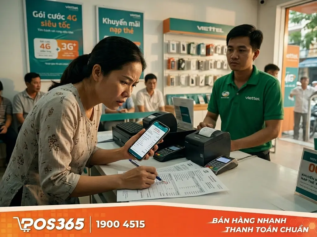 Nỗi ám ảnh kiểm tra bill điện thoại tại quầy thu ngân