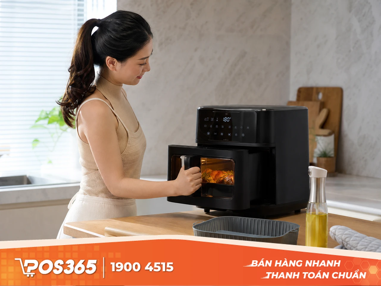 Nồi chi&ecirc;n kh&ocirc;ng dầu t&iacute;ch hợp Inverter