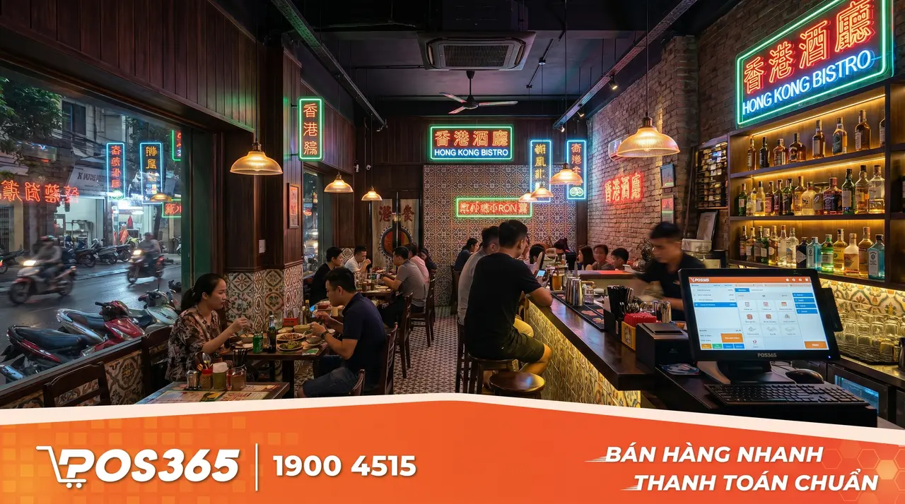 Mẫu quán nhậu phong cách Hong Kong