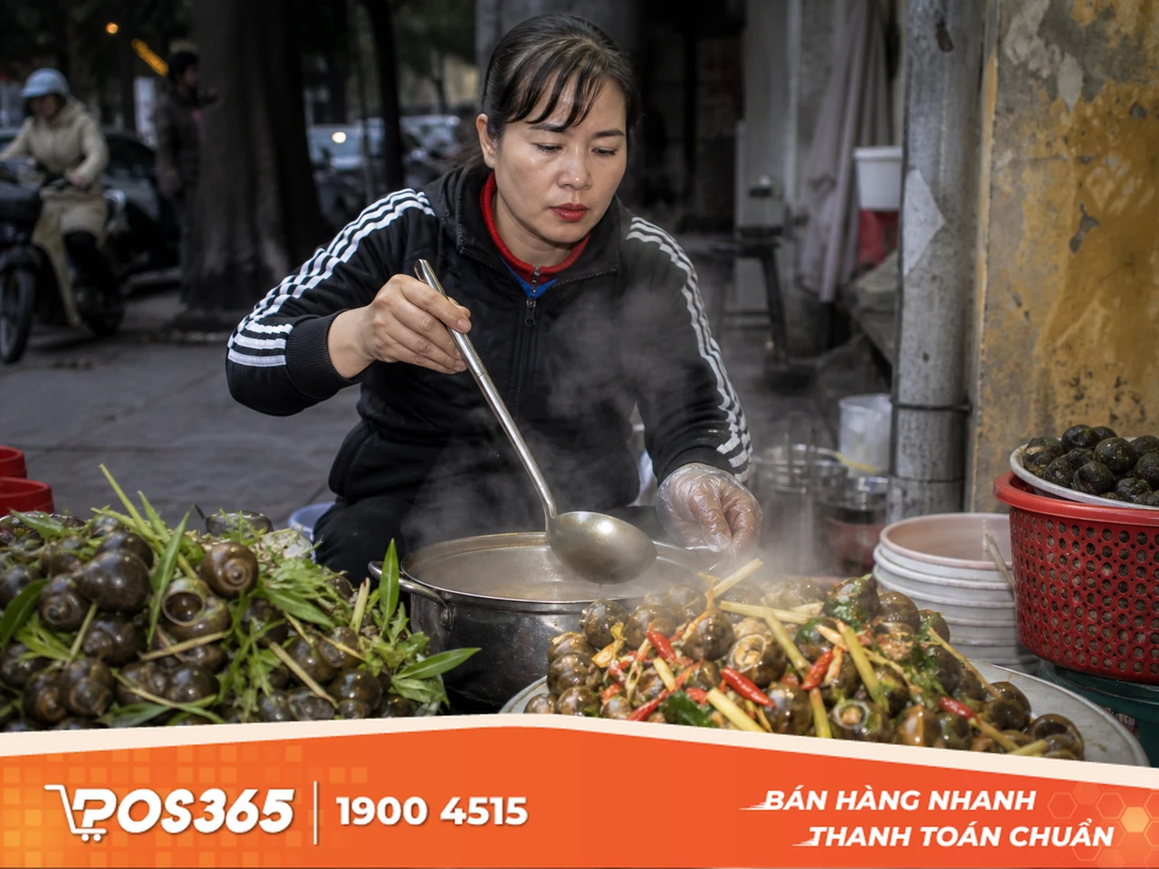 Ốc luộc và ốc xào cay nồng
