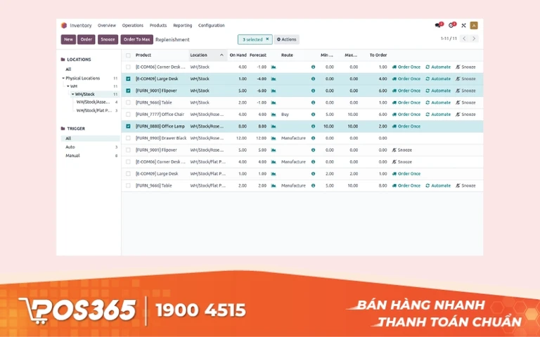 Odoo Inventory - Phần mềm quản lý kho chuyên sâu