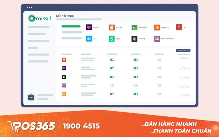 Omisell - Đồng bộ sàn & mạng xã hội, tiết kiệm thời gian