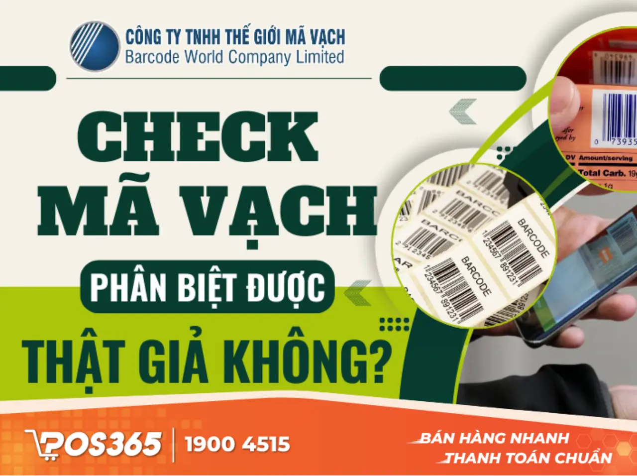 Quét mã vạch có phân biệt được hàng thật - giả không?