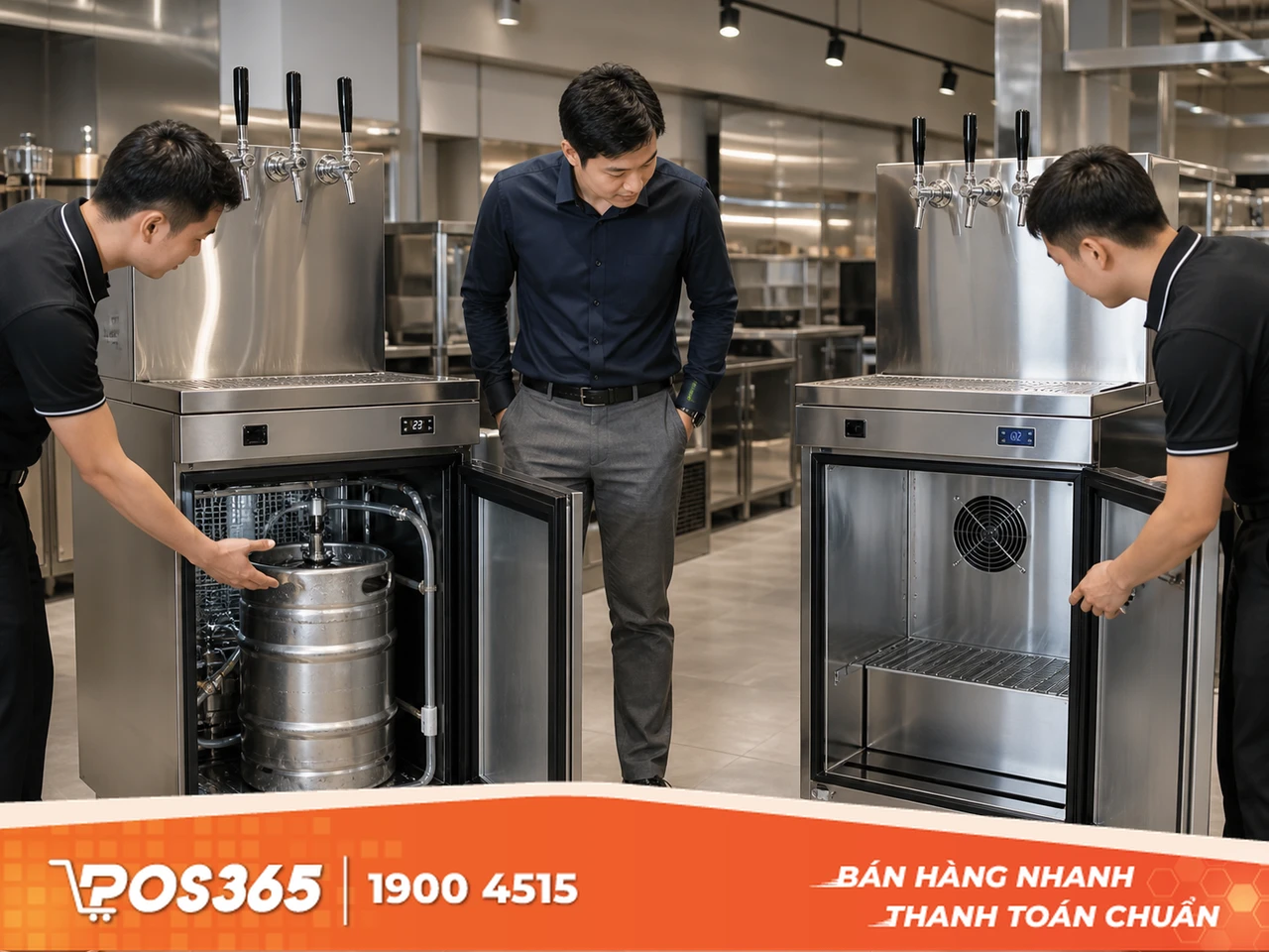 Phân loại tủ bia hơi Hà Nội: Tủ nước hay tủ khô?
