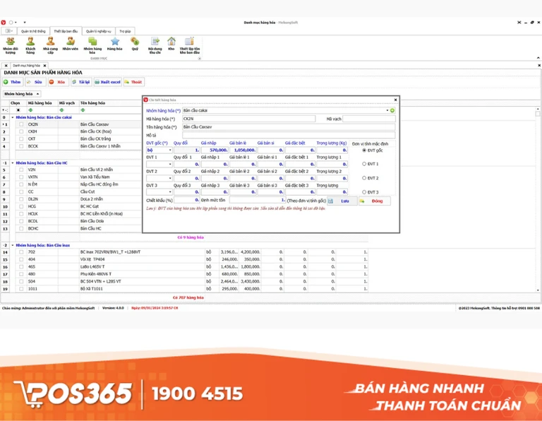 Phần mềm bán hàng điện máy chuyên nghiệp Mekong Soft