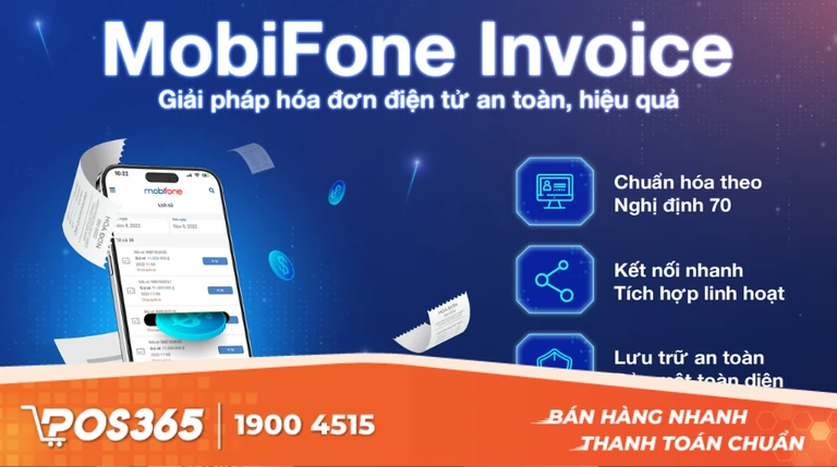 Phần mềm hóa đơn điện tử MobiFone Invoice