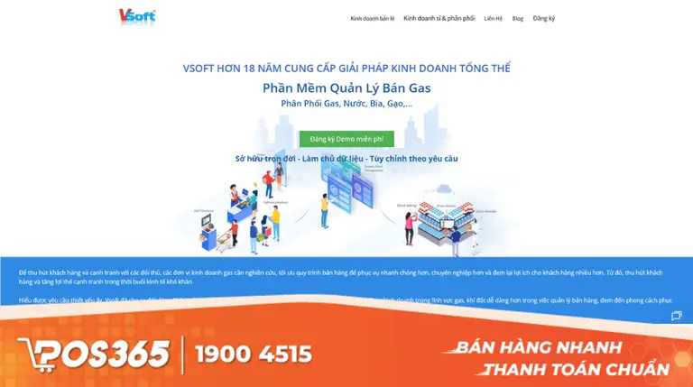 Phần mềm quản lý bán gas VSoft