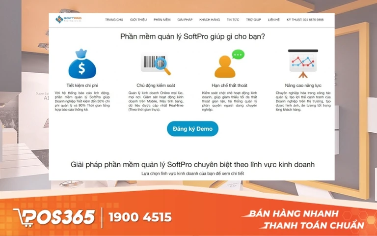 Phần mềm quản l&yacute; cửa h&agrave;ng điện thoại Softpro