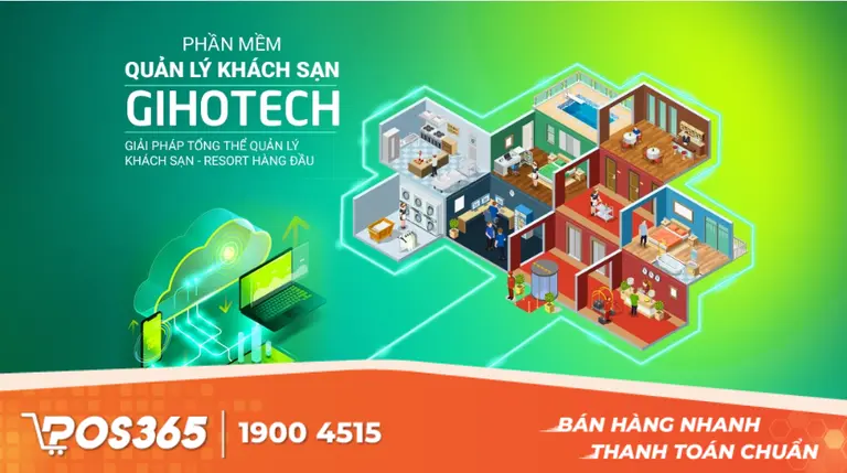 Phần mềm quản l&yacute; kh&aacute;ch sạn mini miễn ph&iacute; GiHoTech
