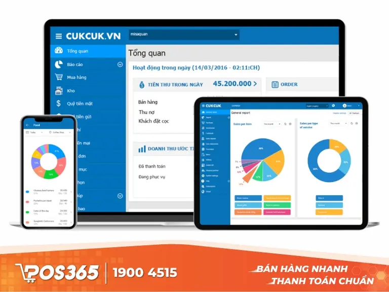 Phần mềm quản lý nhà hàng tiệc cưới theo dõi công nợ Misa