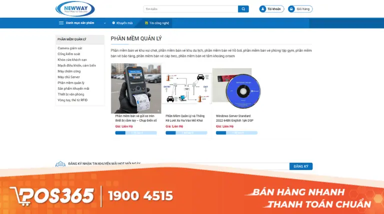 Phần mềm quản lý tiệm rửa xe Newway