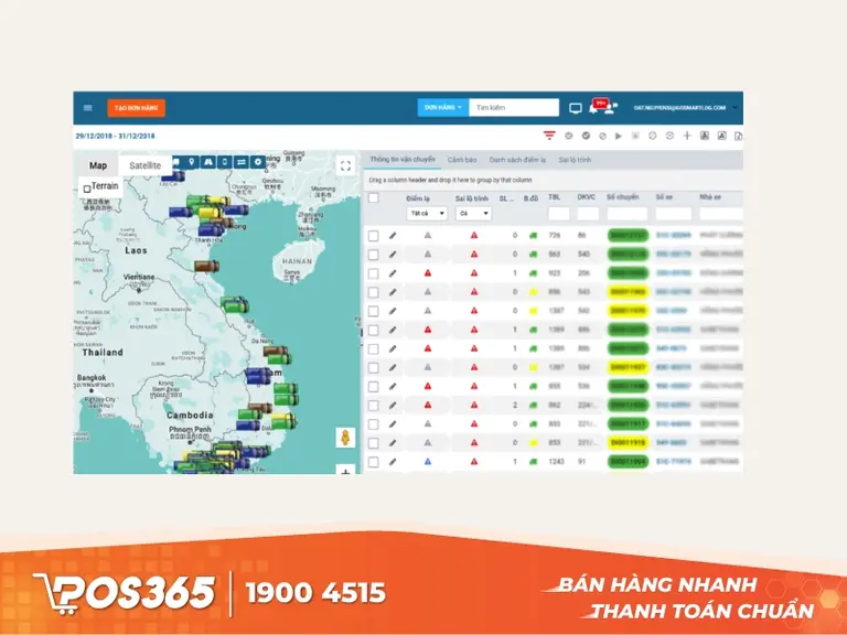 Phần mềm quản l&yacute; xe &ocirc; t&ocirc; Smartlog
