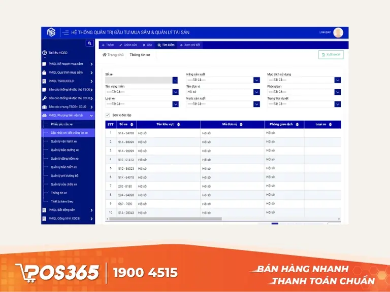 Phần mềm quản l&yacute; xe vận tải gFMS 