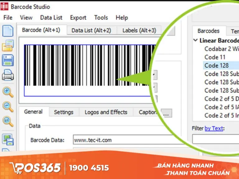 Phần mềm qu&eacute;t m&atilde; vạch cho m&aacute;y t&iacute;nh Barcode