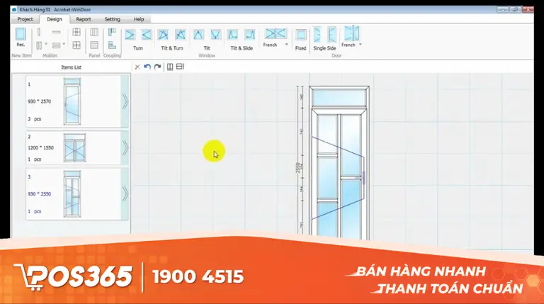 Phần mềm thiết kế cửa nhôm Iwindoor miễn phí