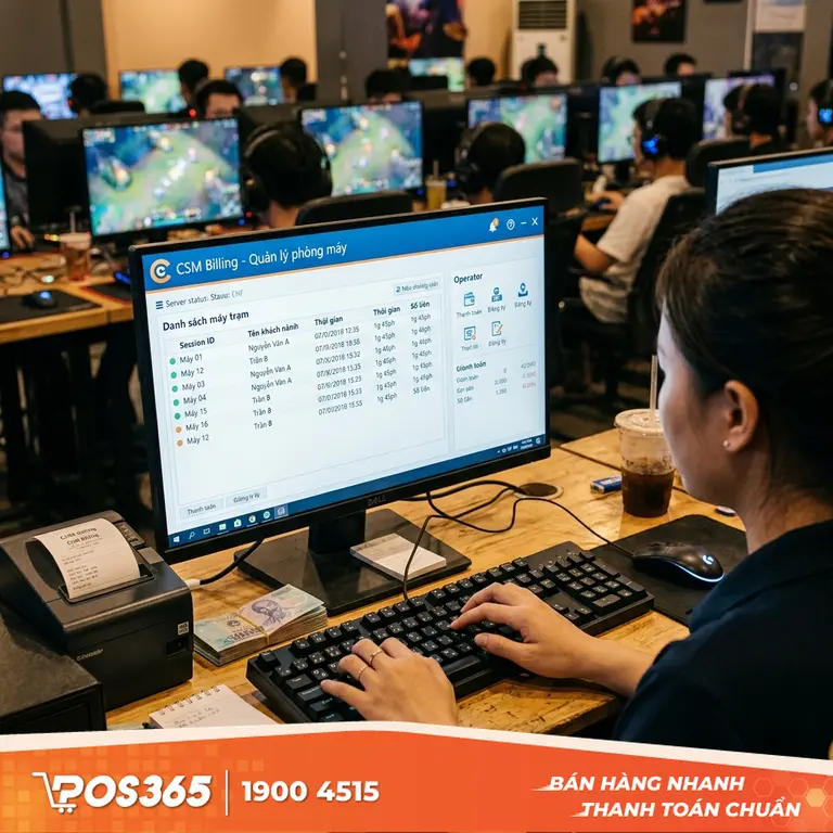 Phần mềm tính tiền phòng net CSM Billing (Của VNG)