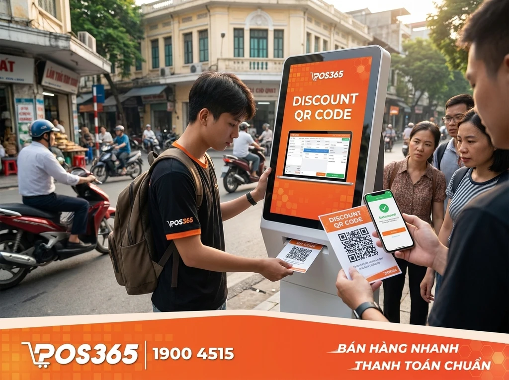 Phát tờ rơi "kiểu mới" kết hợp mã QR giảm giá