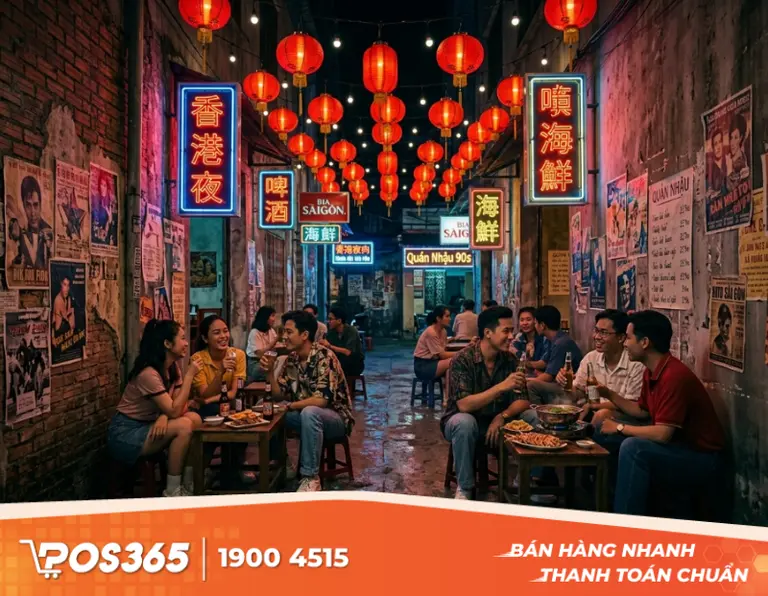 Phong c&aacute;ch Hẻm phố Hongkong thập ni&ecirc;n 90s