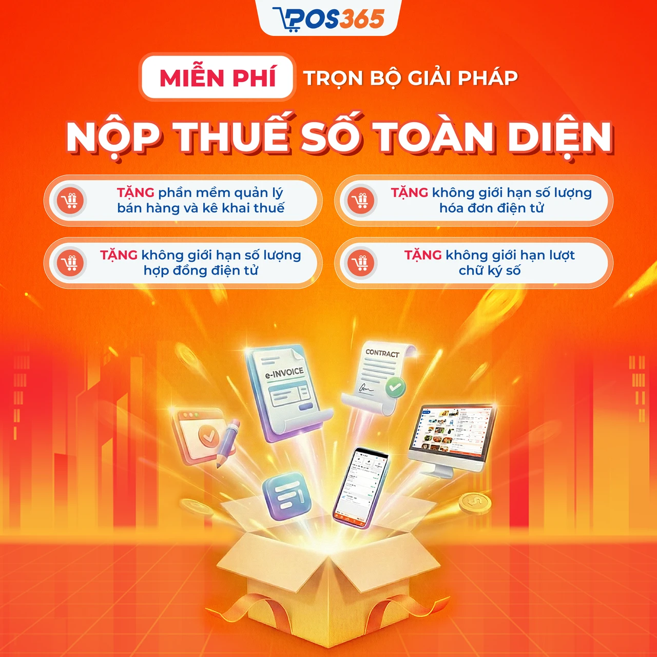 POS365 hỗ trợ miễn phí phần mềm bán hàng toàn quốc đến 2028